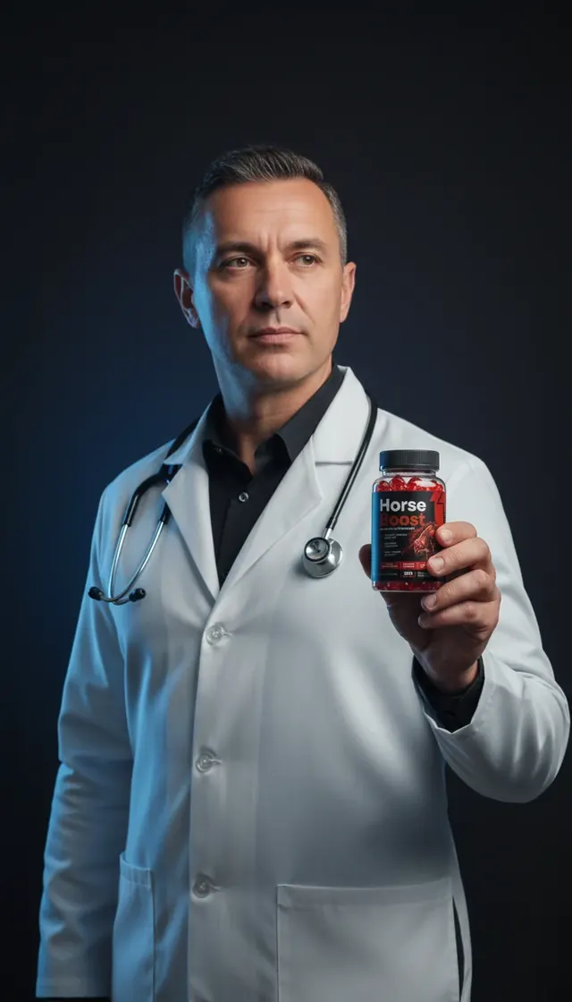 A doctor holding the bottle