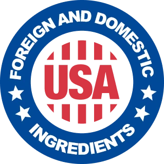 Foreign and domestic ingredients badge